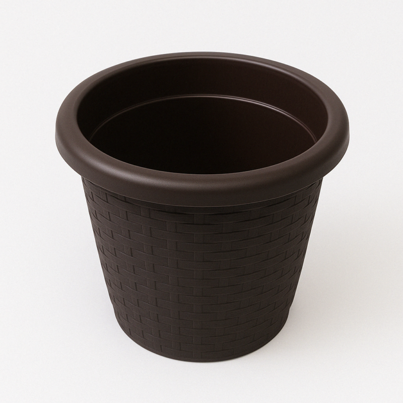 vaso Rattan Antracite - Disponibile in Vari Colori