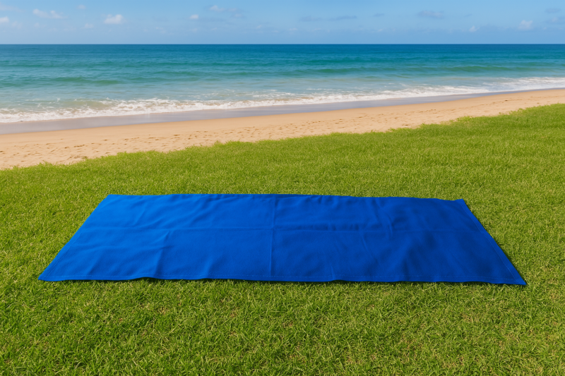 Generico Telo per sdraio dondolino, 135 cm x 44 cm, con asola da 2,5 cm, tessuto impermeabile e resistente agli strappi (BLU) - immagine 4