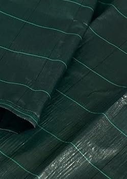 21CAMPANIA Telo per Balcone, Protezione della Privacy Frangivento in polipropilene, 100 gr/mq, Impermeabile, Verde/nero, con occhielli e senza