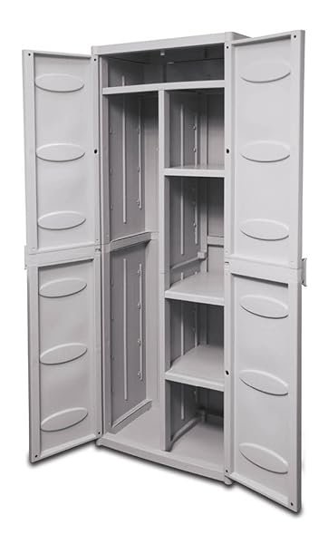 ARMADIO MULTIFUNZIONALE SYSTEM cm.65x45x172h PORTASCOPE GRIGIO
