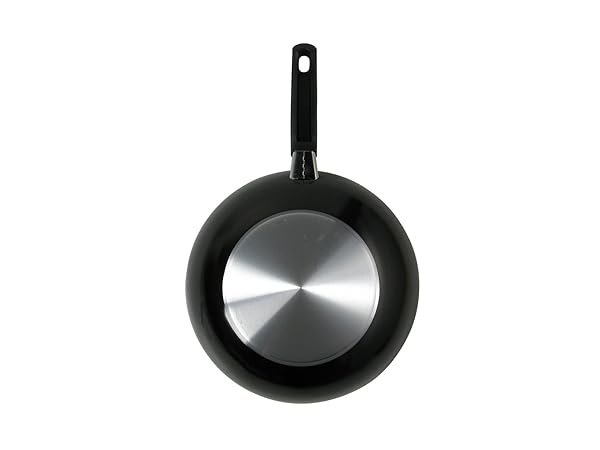 Ballarini Firenze Wok, Rivestimento Antiaderente con Manico, Rotonda, Alluminio, Antracite, 20 cm