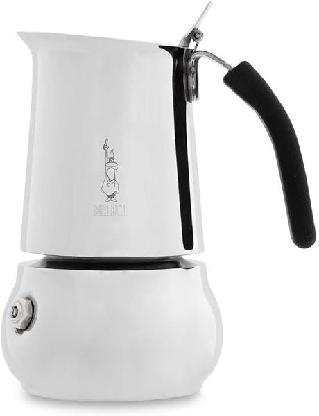Bialetti Caffettiera Acciaio Inox New Kitty