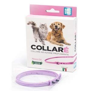 Collare' Cani/gatti Rosa Neem