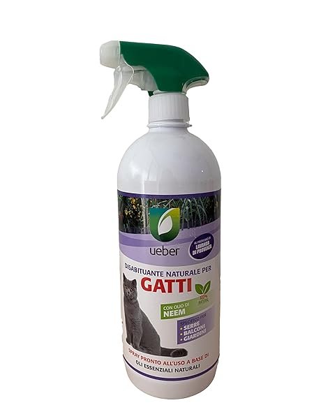 Disabituante Naturale per Gatti con Olio di Neem al Profumo di Lavanda - Proteggi Casa e Giardino