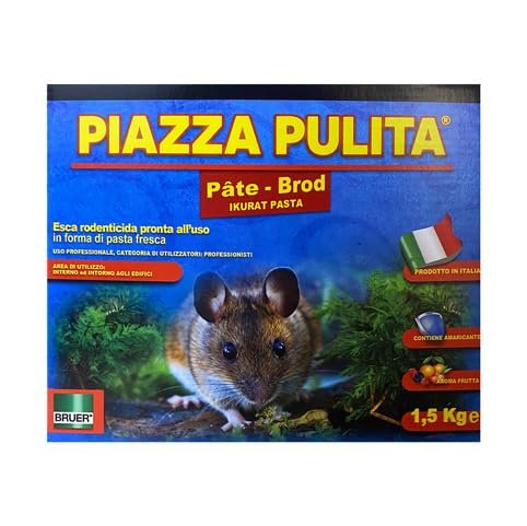 Esca Rodenticida Pronta all'Uso in Forma di Pasta Fresca - Piazza Pulita
