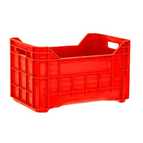 Generico Cassetta Agricola Chiusa Di Colore Giallo/Rosso - Contenitore per l'agricoltura, Olive, Pomodori, Insalata, Frutta