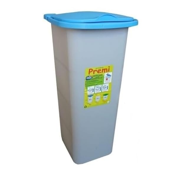 Generico Premì Pattumiera 30L Cestino per Raccolta Differenziata Colori Assortiti Coperchio Manuale Rifiuti Indifferenziati