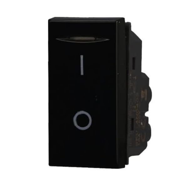 Interruttore 16A Bipolare Colore Nero ON/off - Interruttore Luce Muro, Cucina, Camera da Letto, Salone