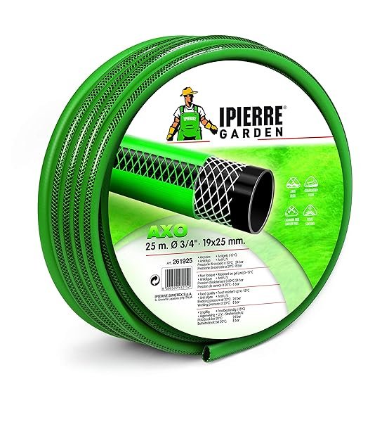Ipierre Garden 261525 Axo Tubo 3 Strati, Verde, 25 m