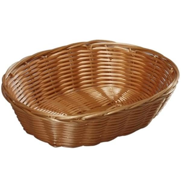 Kesper Ovale per Pane, in Rete, plastica, Marrone, 21 x 17 x 6 cm