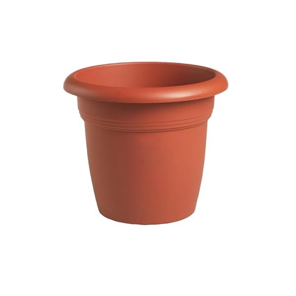 Stefanplast 3826718 Vaso Meditteraneo in Polipropilene Marrone, Cm 18