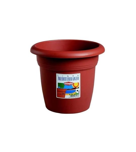 Stefanplast Vaso Plastica Tondo Colore Coccio Diametro 26